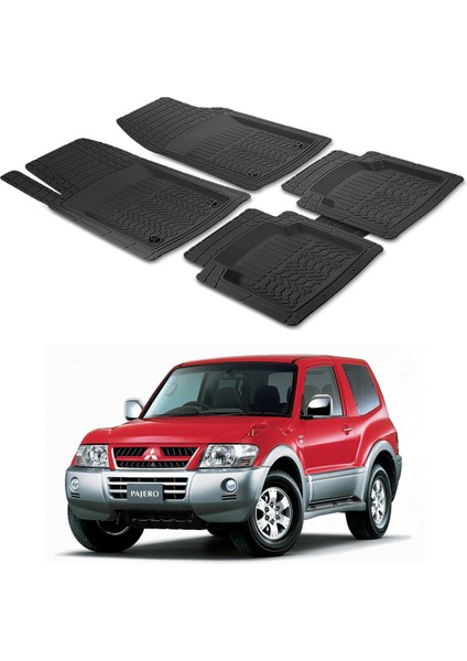 Mitsubishi Pajero V60 2001 - 2006 Uyumlu Paspas Seti PP111A1