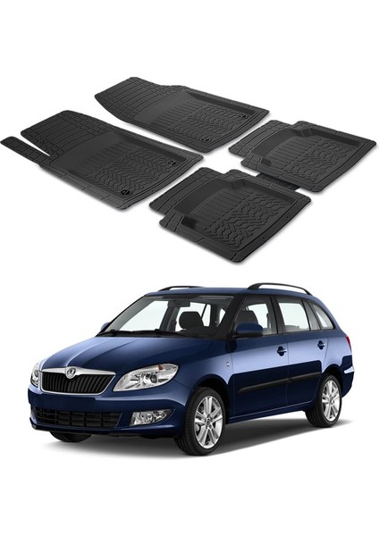 Skoda Fabia 2 Kombi 2007 - 2014 Uyumlu Paspas Seti PP070A1