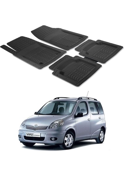 Toyota Yaris Verso 1999 - 2005 Uyumlu Paspas Seti PP031A1