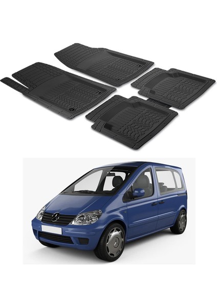 Mercedes Vaneo W414 2001 - 2005 Uyumlu Paspas Seti PP114A1