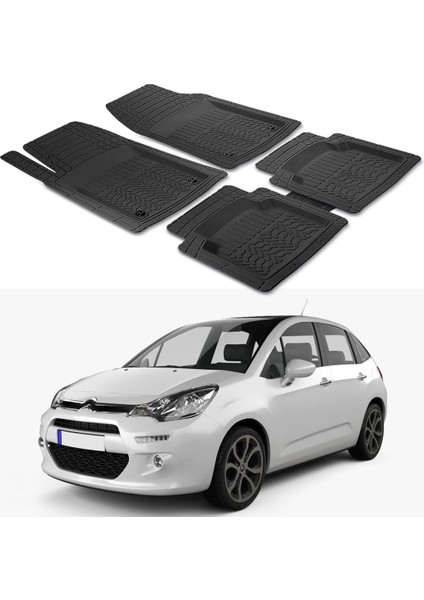 Citroen C3 2 2009-2015 Uyumlu Paspas Seti PP340A1