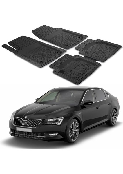 Skoda Superb 3 Typ 3V 2015 Uyumlu Paspas Seti PP900A1