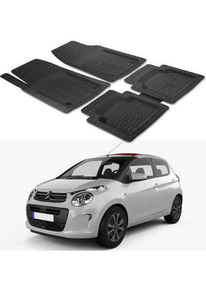 Citroen C1 2014+ Uyumlu Paspas Seti PP338A1