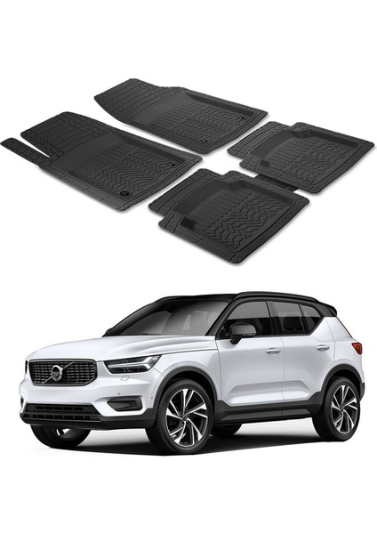 Volvo XC90 1 Typ C 2002 - 2014 Uyumlu Paspas Seti PP030A1