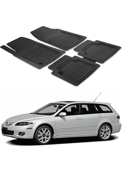 Mazda 6 Gh Kombi 1. Gen. 2002 - 2007 Sw Uyumlu Paspas Seti PP136A1