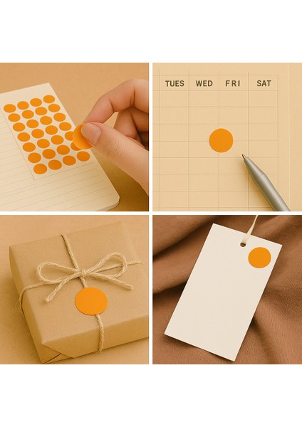 Yuvarlak Etiket 10 Renk 3 Farklı Boyut -Noktalama,işaretleme Etiketleri fiyatları