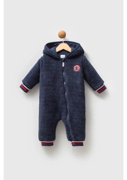U.s Polo Erkek Bebek Patiksiz Tulum 3-18 Ay Lacivert