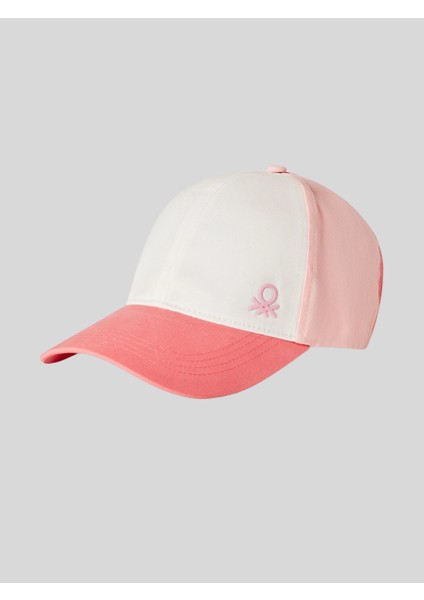 Benetton Unisex Çocuk Şapka 6-14 Yaş Pembe