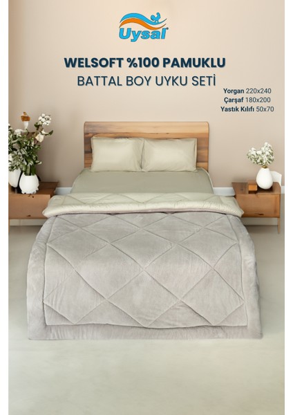 Welsoft Akfil Battal Boy Uyku Seti 220X240
