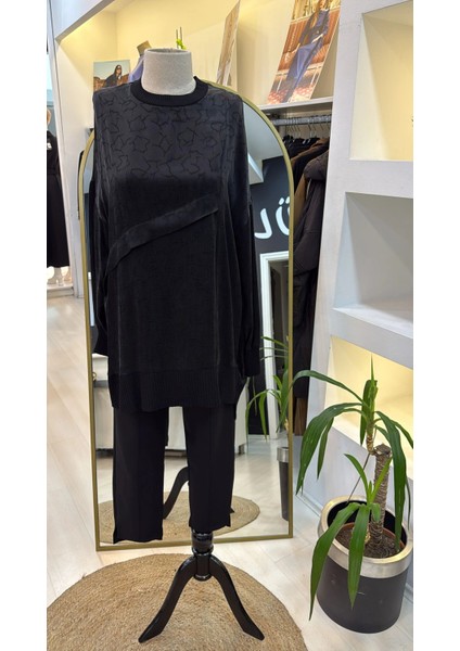 Siyah 3003 Ipek Tunik