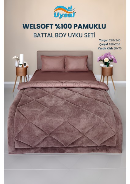 Welsoft Akfil Battal Boy Uyku Seti 220X240 fiyatları
