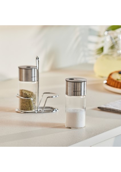 Ripple Standlı Tuzluk ve Biberlik Inox modelleri