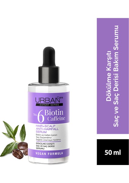 Expert No.6 Biotin Caffeine Dökülme Karşıtı Saç Bakım Serum Seti 2X50 ml -Vegan modelleri