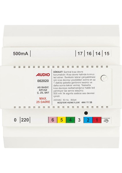 Kapıcısız Çift Zilli Diafon Santral As-202 fiyatları