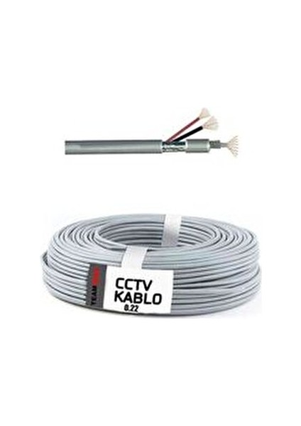 2+1 CCTV Kamera Kablosu 100 Metre Uzunlukta Güvenlik İçin Dayanıklı ve Güvenilir fiyatları