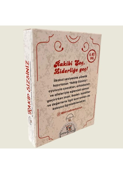 RakipSizsiniz Eğitici Kart Oyunu – İlkokul Çocukları İçin – Dinî Bilgiler ve Değerler Eğitimi indirimleri