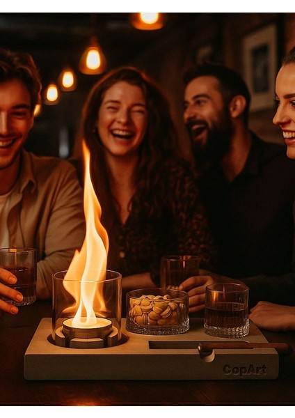 Elza Biyoetanol Masaüstü Şömine - 1 Lt Yakıt Hediyeli fırsatları