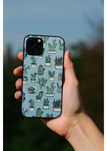 Apple iPhone 11 Pro Uyumlu Kaktüs Baskılı Silikon Kılıf indirimleri