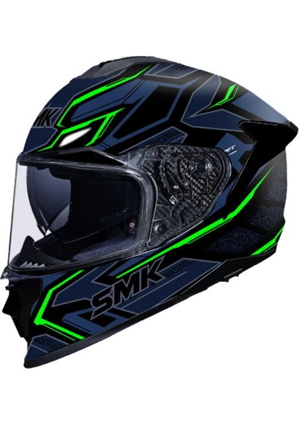 Smk Titan FIBER-S01 T-Race Panther Kapalı Kask GL258