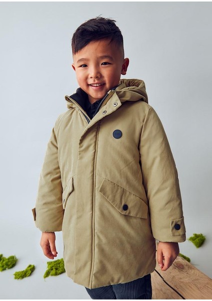Erkek Çocuk Mont Parka 4-10 Yaş Bej