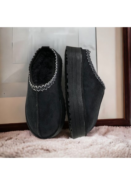 Kadın Şeritli Terlik Kalın Taban modelleri