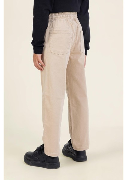 Dmb Unisex Çocuk Dokuma Pantolon 7-15 Yaş Bej fiyatları