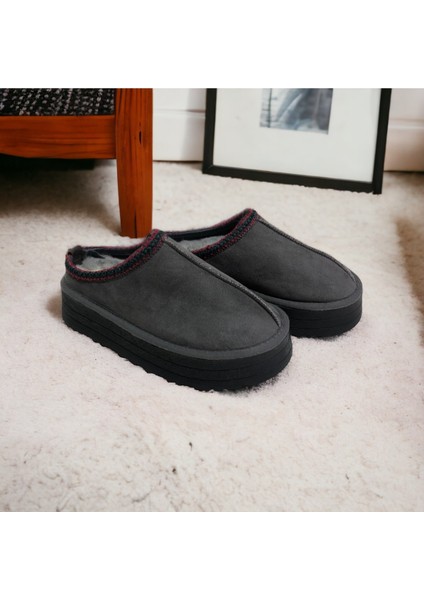 Kadın Şeritli Terlik Kalın Taban