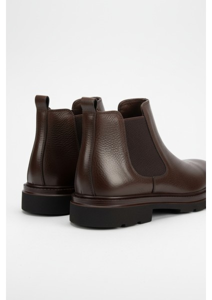 Hakiki Deri Kahvrengi Ultra Hafif ve Rahat Chelsea Erkek Bot LUASS27AL0042 indirimleri