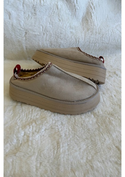 Kadın Şeritli Terlik Kalın Taban