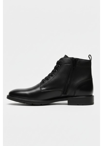 Hakiki Deri Siyah Fermuarlı Erkek Kışlık Bot LUASS27AL0041 fırsatları