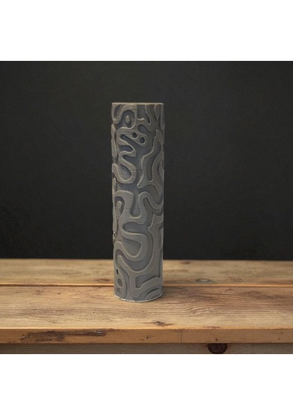 Model 015 - Polimer Kil Doku Oklavası / Seramik Çamuru Desen Rulosu