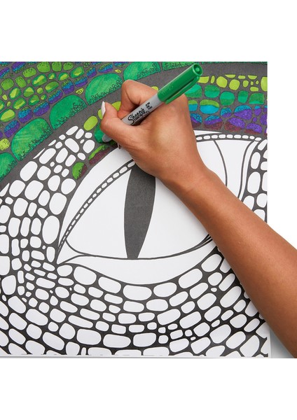 Markör Permanent Ultra Fine Karışık Renk 12 Li