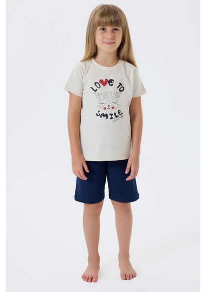 Çocuk Kız Bej Kcpkapri Takım