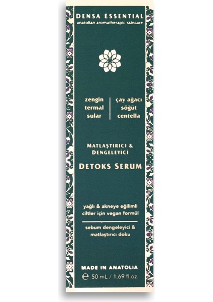 Matlaştırıcı & Dengeleyici Detoks Serum 50 ml - Akne/sivilce, Komedon, Siyah Nokta Karşıtı & Gözenek Sıkılaştırıcı fiyatları
