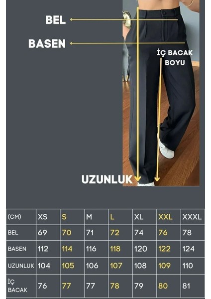 Siyah Oversize Kalıp Yüksek Bel Kadın Palazzo Pantolon modelleri