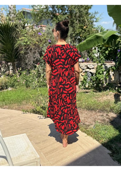 FD17085 Viskon Frida Elbise modelleri