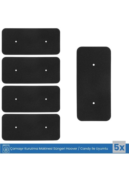 Çamaşır Kurutma Makinesi Süngeri 5'li Hoover DXH9A2TCEXS, DYH9913NA1X ile Uyumlu fiyatları