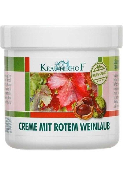 Kırmızı Asma Yaprağı ve At Kestanesi Ekstreli Bacak Kremi 250ML
