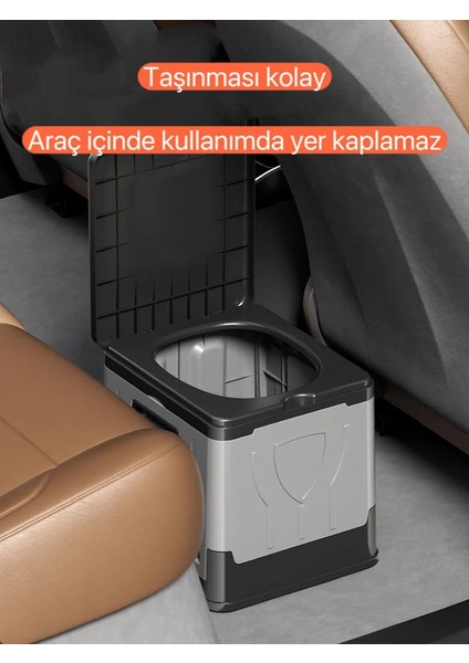 Katlanır Portatif "büyütülmüş Boyut" Tuvalet