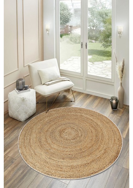 Hasır Örgü Desenli Yıkanabilir Dekoratif Halı fırsatları