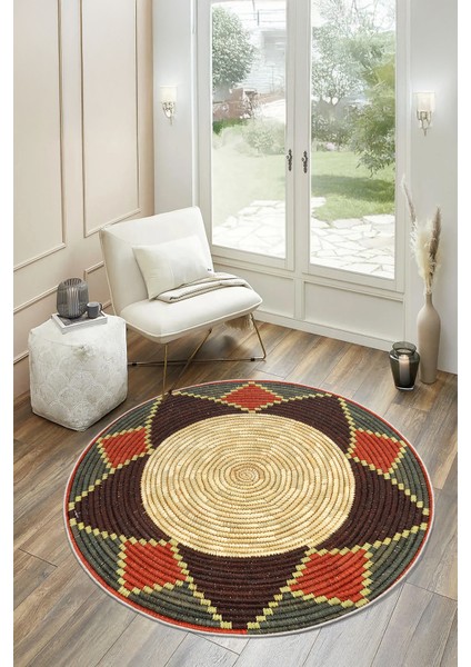 Retro Temalı Yıkanabilir Halı modelleri