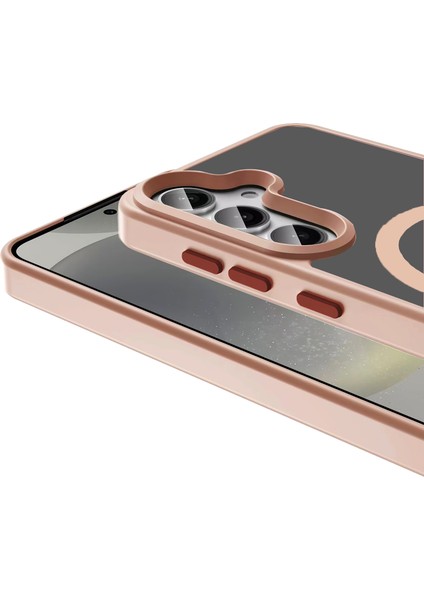 Samsung Galaxy S25 Kılıf M-safe Şarj Özellikli Mat Arka Yüzey Zore Sio Kapak + Hayalet Ekran Koruyucu fiyatları