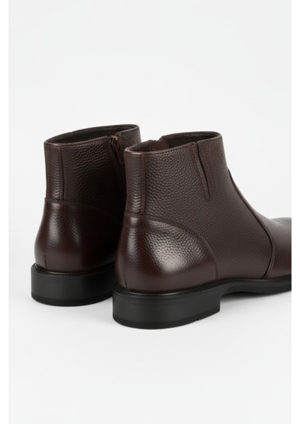 Hakiki Deri Kahverengi Fermuarlı Chelsea Erkek Kışlık Bot LUASS27AL0040 indirimleri