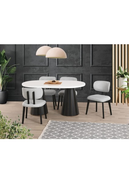 Uyar Beyaz 4 Adet Rüya Sandalye 90*160+30 Pota Açılabilir Masa Takımı fırsatları