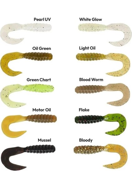 Ryuji Swim Worm 5.5 cm Tpr Kokulu Silikon Yem