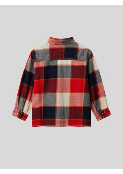Erkek Çocuk Ekose Gömlek 1-6 Yaş Kırmızı fiyatları