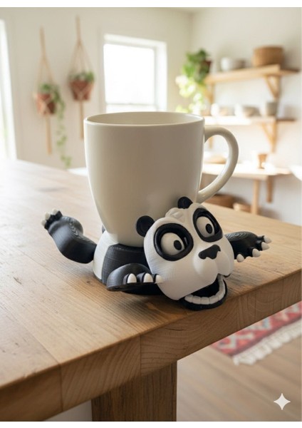 Hareketli Panda Bardak Altlığı | Kupa Altlığı