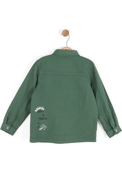 Erkek Çocuk Graffiti Gömlek 4-8 Yaş Yeşil modelleri