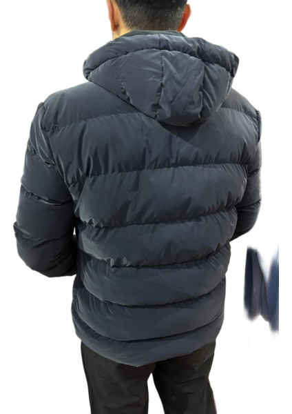 Nova Kumaş Kışlık Mont Polarlı Kapüşonlu Lacivert indirimleri