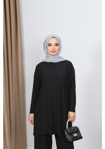 Yanları Cepli Sandy Pantolonlu Takım modelleri